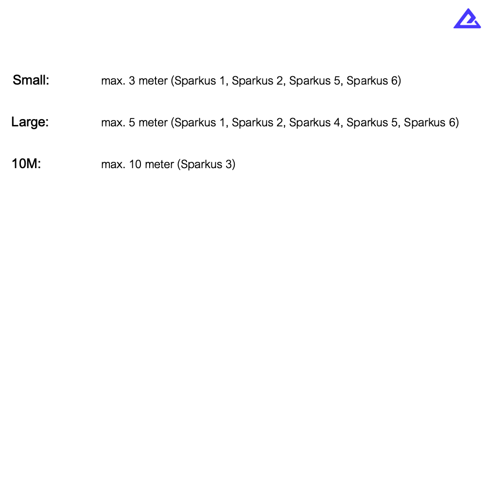 Navulling LARGE poeder spark machines (max. 6m)